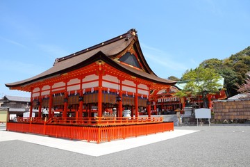 Inari shrine in Kyoto Prefecture, Japan