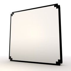 Rectangle icon symbol in a stylish white background