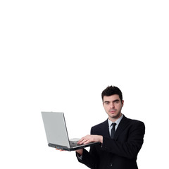 business man with notebook