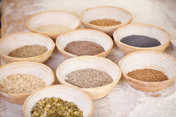 körner und saaten in der bäckerei