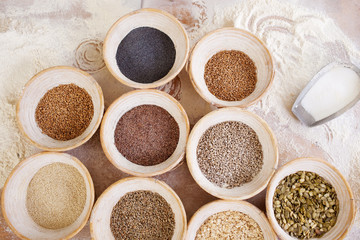 kerne und saaten in der bäckerei