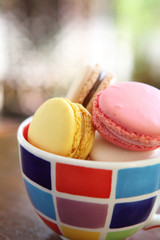 Macaron on cup