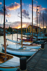 Habour sunset in denmark