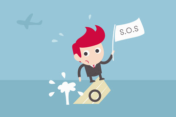 businessman asking for help, investment concept