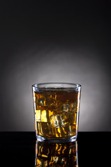 Liquor on the rocks.