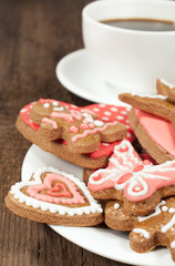 homemade cookies with a cup of coffee