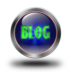 Blog glossy icon