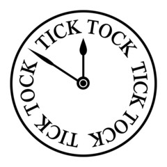 Tick Tock Clock - obrazy, fototapety, plakaty
