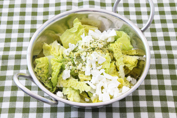 Salat mit Käse