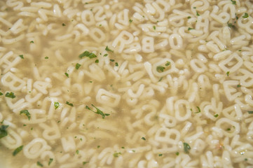 Alphabet Soup Background