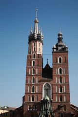 Fototapeta na wymiar Mariacki church in Krakow