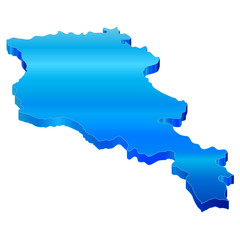 アルメニア　地図　３D