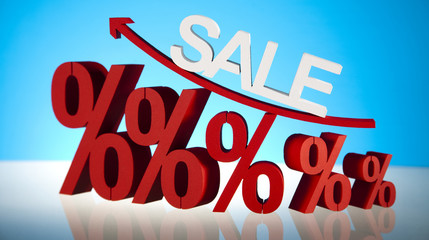 Sale, percent concept
