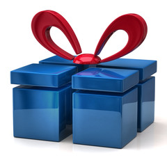 Blue gift icon