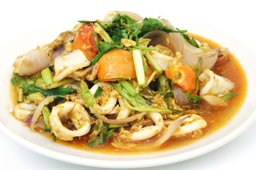 Fried squid in Curry Powder