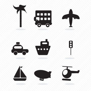 Travel and Transport Icons