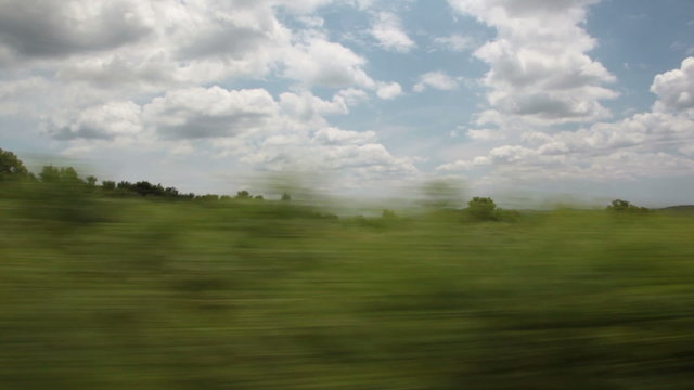 Nature through the car window