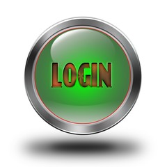 Login glossy icon