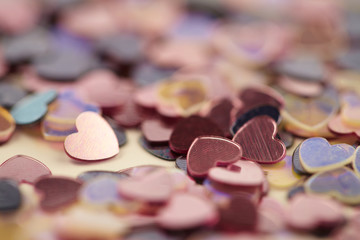 Obraz na płótnie Canvas hearts confetti