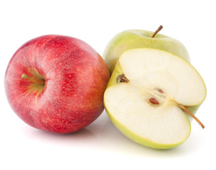 Red and green apple