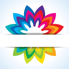 Color flower wheel background