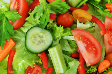 salad with vegetable