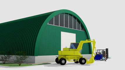 Big green hangar