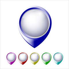 Set of coloured labels