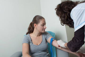 Drawing blood procedure