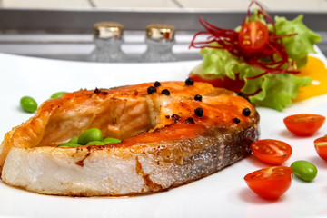 salmon steak