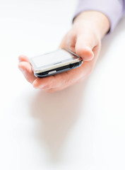 Man holding a mobile phone