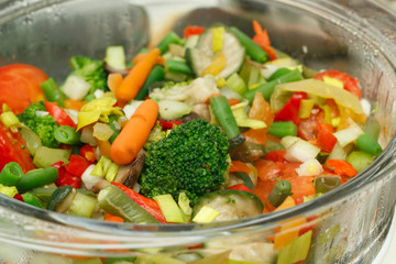 boiled vegetables