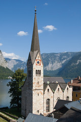 Fototapeta na wymiar Kościół ewangelicki w Hallstatt