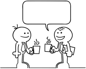 figur smalltalk im büro