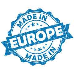 Obraz premium Made in Europe stamp