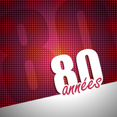 année 80 tilted pink