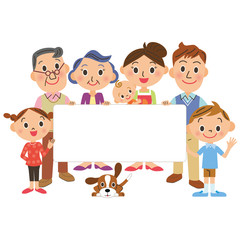 家族とメッセージボード