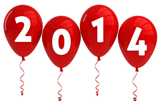Year 2014 Red Balloons