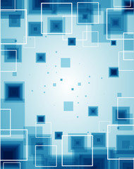 Blue technology background. Vector