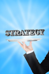 Waiter presenting strategy