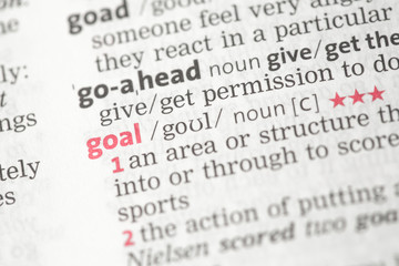 Fototapeta premium Goal definition