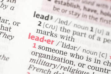Fototapeta premium Leader definition