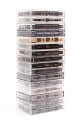 Audio cassette pile