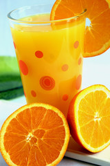 Glass of orange juice