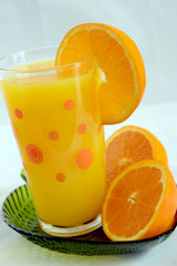 Glass of orange juice