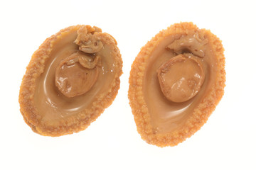 Cooked Abalone Isolated On White Background