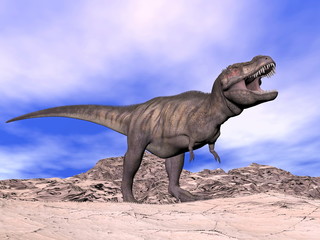 Obraz premium Tyrannosaurus shouting - 3D render