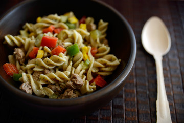 Vegetarischer Nudelsalat