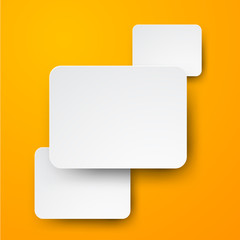 Paper white rectangular notes.