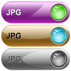 Jpg. Vector internet buttons.